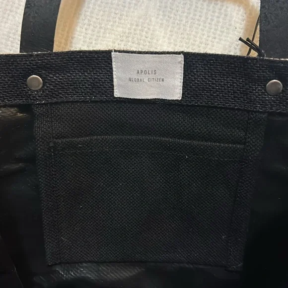 Black and Tan Lunch Tote - Picture 7 of 7